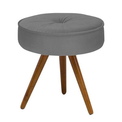 Puff Decorativo Julia Redondo Suede D´rossi Grafite