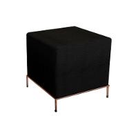 Puff Design Sevilha Cobre E Preto - Cor: Marrom - 1