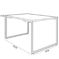 Mesa De Jantar 4 Lugares Retangular 136 Cm Branco Fosco - 2