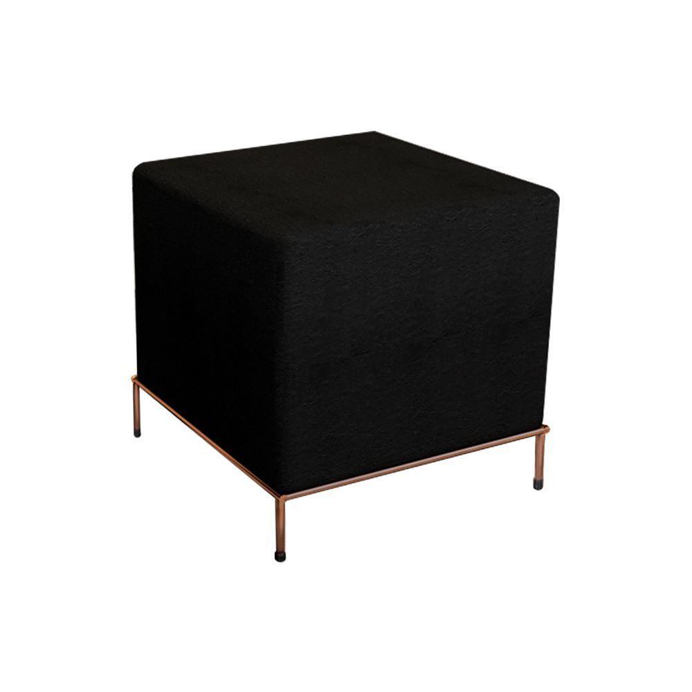 Puff Sevilha Cobre E Preto - Cor: Marrom - 1