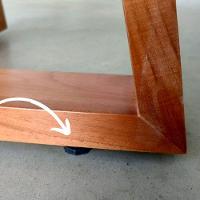 Mesa De Jantar Luna Tampo Retangular Off White 1,20 M Com Base Em Madeira - 2