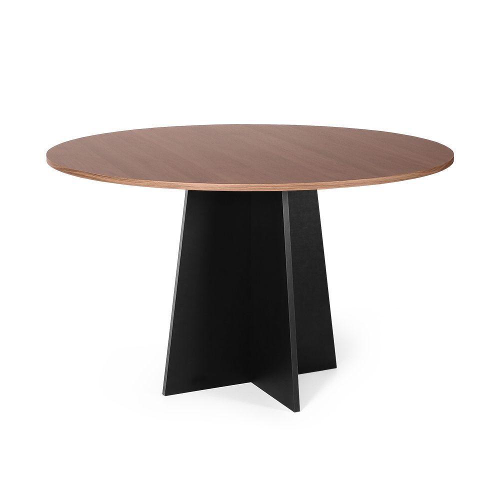 Mesa De Jantar Redonda 4 Lugares 90cm Isabela Noronha/preto - Straub Web - 1