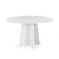 Mesa De Jantar Redonda 4 Lugares 90cm Isabela Branco - Straub Web - 1