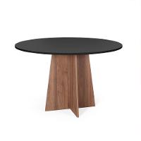 Mesa De Jantar Redonda 4 Lugares 90cm Isabela Preto/noronha - Straub Web - 1