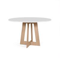 Mesa De Jantar Redonda 4 Lugares 90cm Montreal Branco/jade - Straub Web - 1