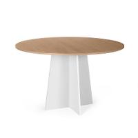Mesa De Jantar Redonda 4 Lugares 90cm Isabela Jade/branco - Straub Web - 1