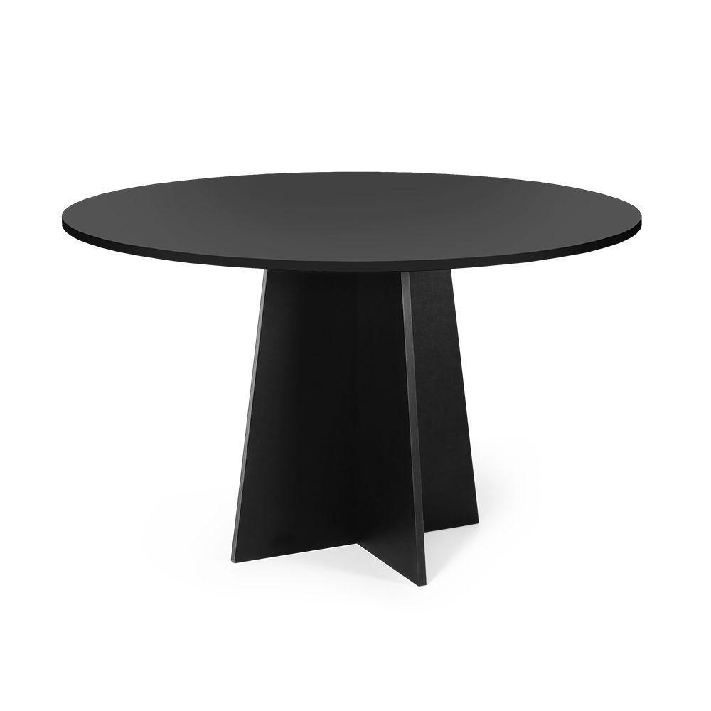 Mesa De Jantar Redonda 4 Lugares 90cm Isabela Preto - Straub Web - 1