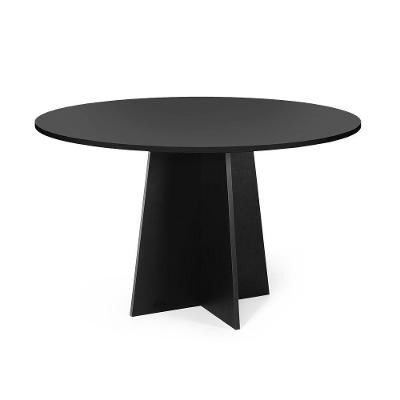 Mesa De Jantar Redonda 4 Lugares 90cm Isabela Preto - Straub Web