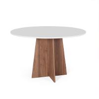 Mesa De Jantar Redonda 6 Lugares 120cm Isabela Branco/noronha - Straub Web - 1