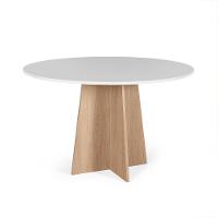 Mesa De Jantar Redonda 4 Lugares 90cm Isabela Branco/jade - Straub Web - 1