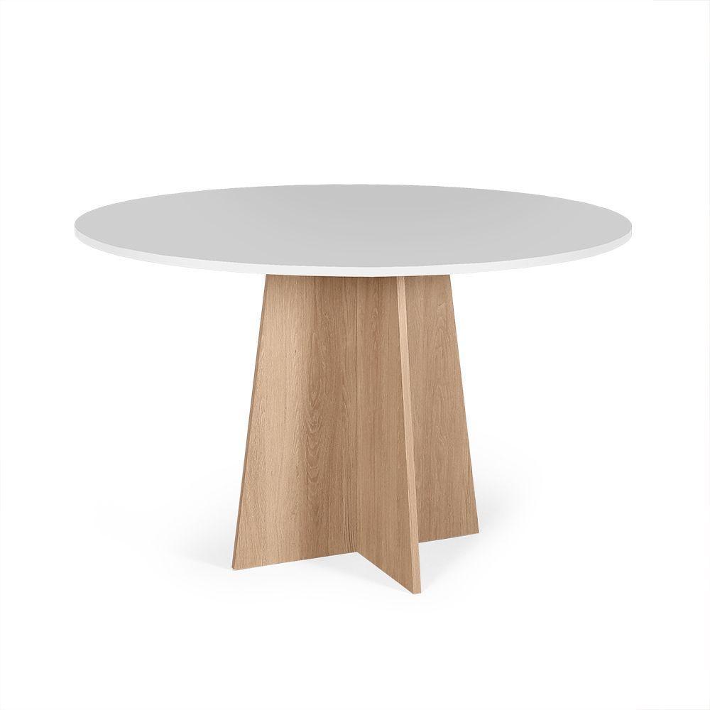 Mesa De Jantar Redonda 6 Lugares 120cm Isabela Branco/jade - Straub Web - 1