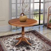 Mesa De Jantar Redonda Rústica 80Cm Madalena - Castanho - Marrom - 3