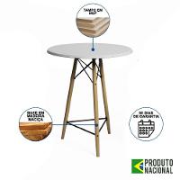 Mesa Eames Eiffel Bistrô De Madeira 60Cm Branco - 5
