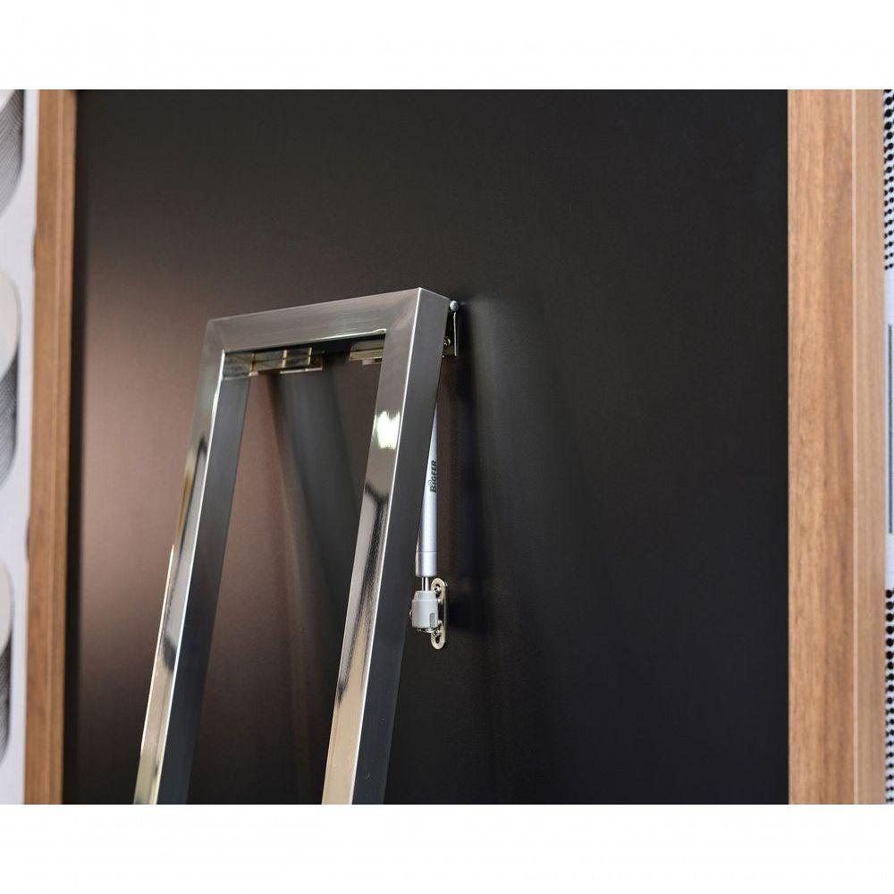 Mesa Dobrável Retrátil De Parede Inox 140x89 Preto/noronha - 3