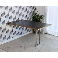 Mesa Dobrável Retrátil De Parede Inox 140x89 Preto/noronha - 6