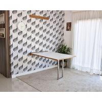 Mesa Dobrável Retrátil De Parede Inox 140x89 Branco/noronha - 7