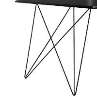 Mesa De Jantar Trama Plus Base Preta Com Tampo Preto 150 X 90 - New Green - Preto - 3