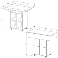 Mesa Dobrável Annie Com 4 Bancos Preto - 3