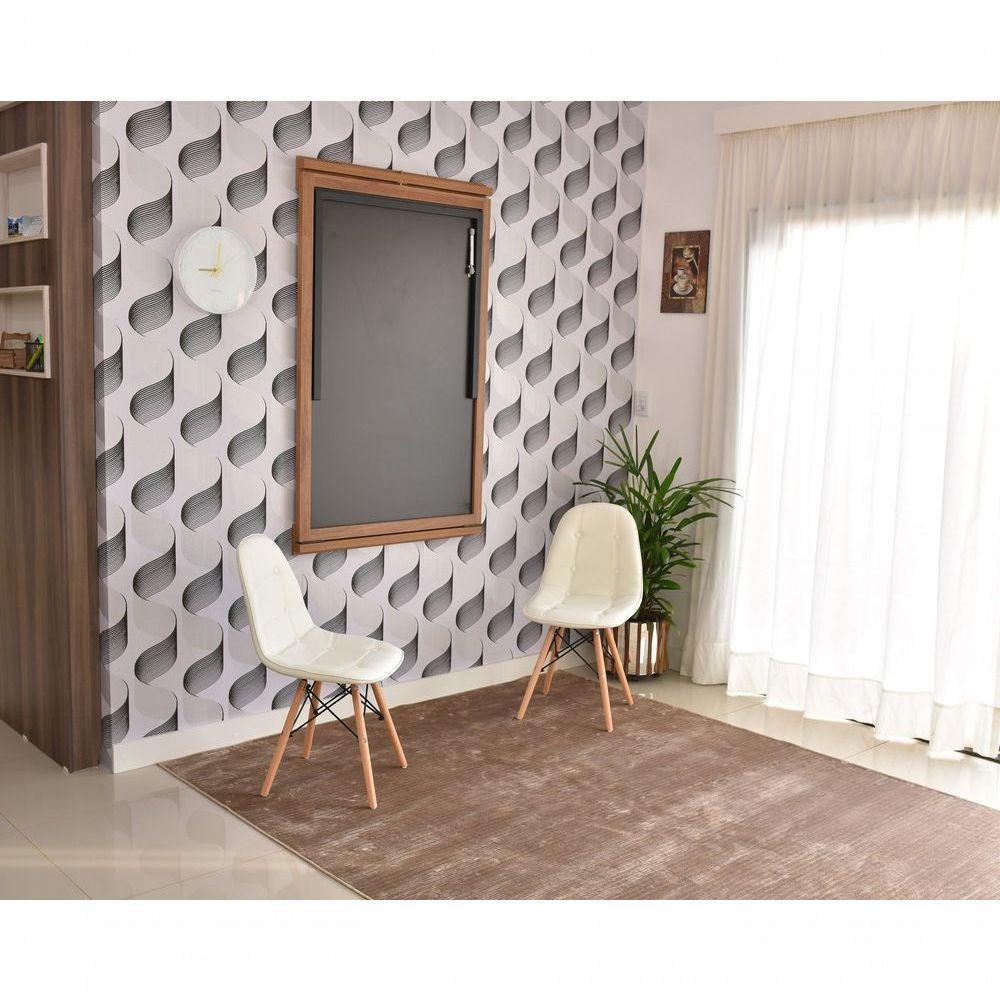 Mesa Dobrável Retrátil De Parede 140x89 Preto/noronha - 3