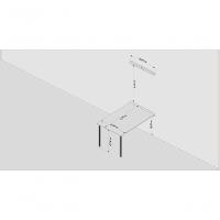 Mesa Dobrável Retrátil De Parede 140x89 Preto/noronha - 2