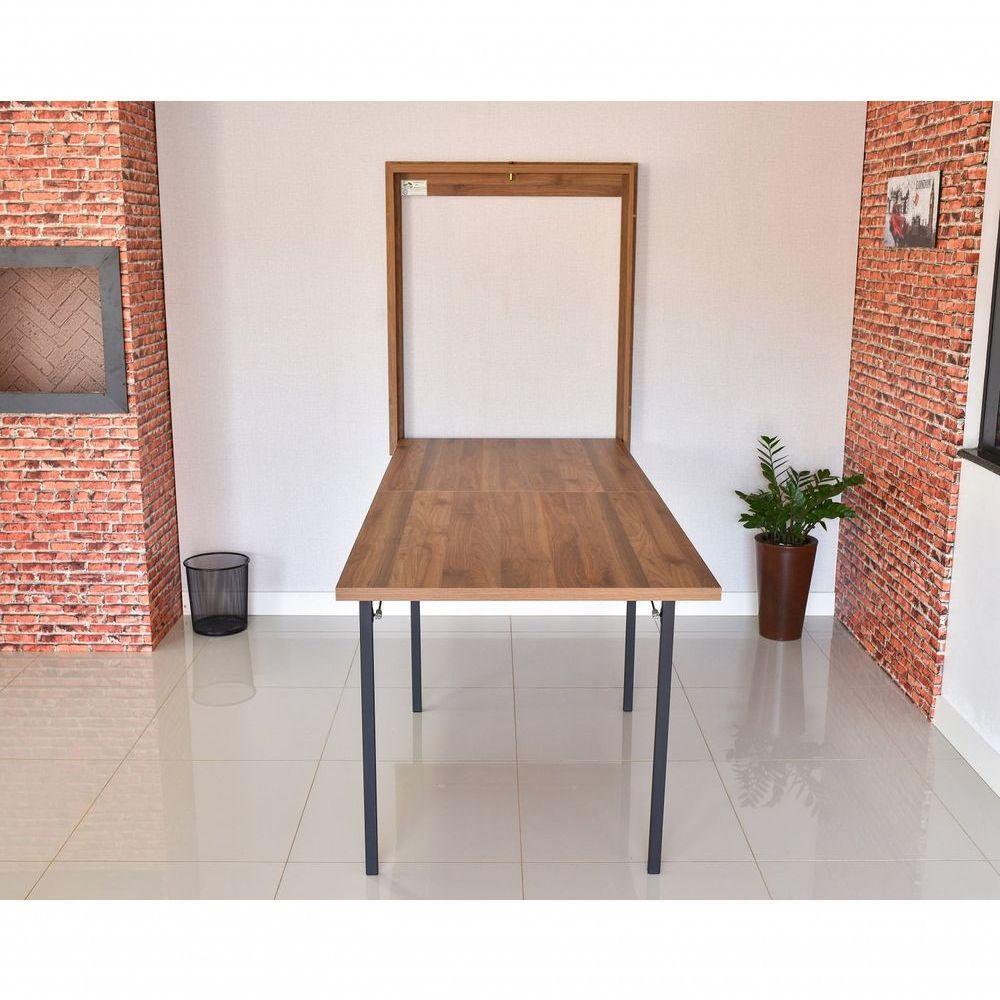Mesa Dobrável Retrátil De Parede 215x89 Noronha - 6