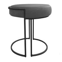 Kit 02 Puff Love Suede Base Preto Grafite - 9