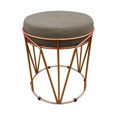 Kit 02 Puff Babu Suede Base Cobre Marrom Rato