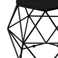 Kit 03 Puffs Aramado Preto Six L02 Suede Preto - 5