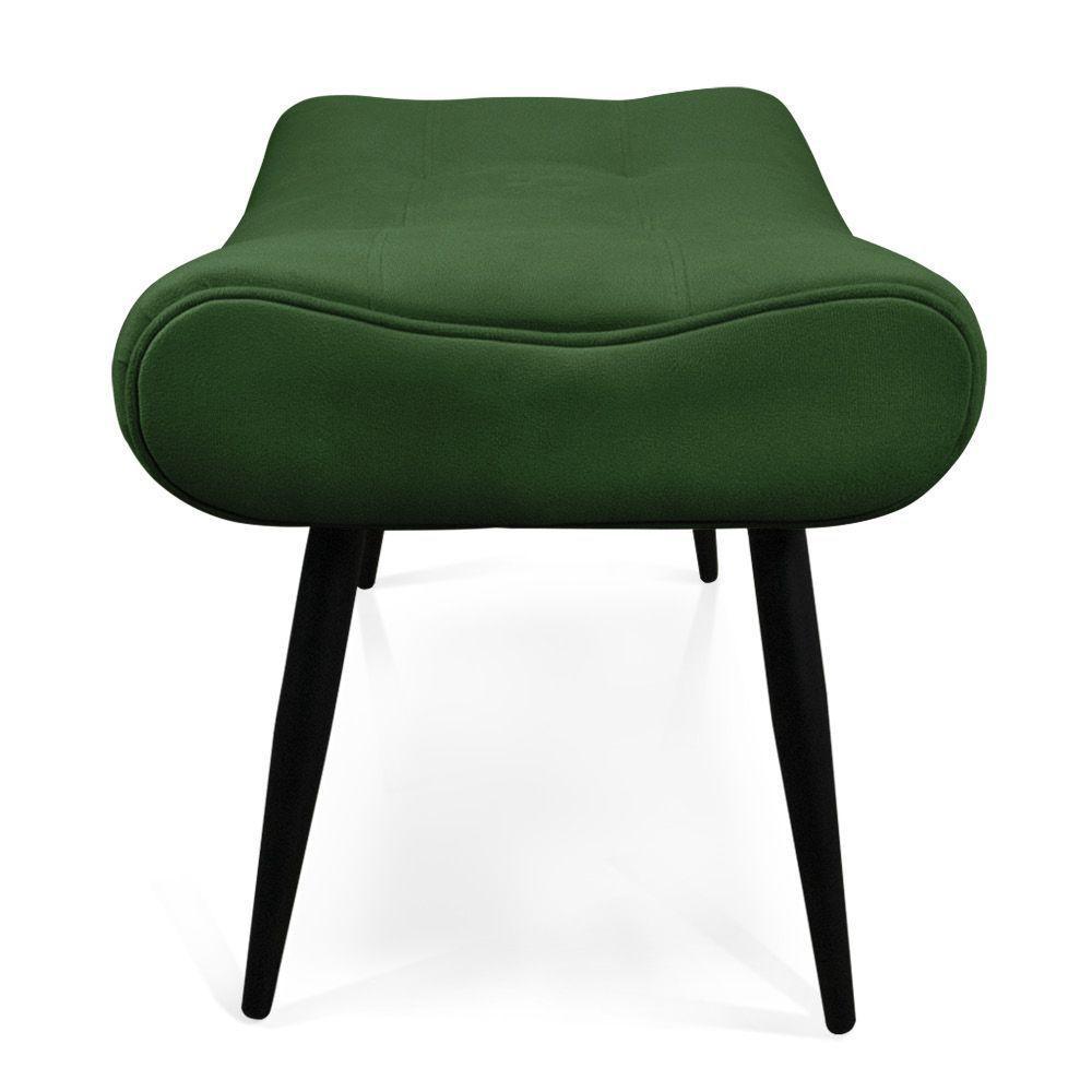 Kit 02 Puffs Sher Suede Verde Pés Palito De Ferro - D'Rossi - 3