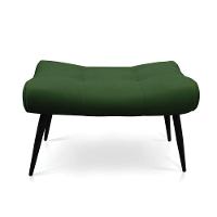 Kit 02 Puffs Sher Suede Verde Pés Palito De Ferro - D'Rossi