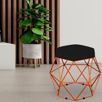 Kit 03 Puffs Aramado Bronze Six L02 Suede Preto - 6