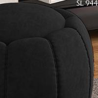 Kit 2 Puff Puf Para Sala Base Metal Tull Veludo Sl 944 Peer Sl 944 - 8