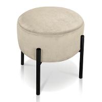 Kit 4 Puffs Iron Suede Preto Marrom Rato - 9