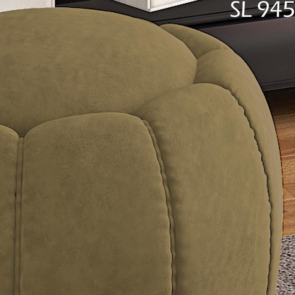 Kit 2 Puff Puf Para Sala Base Metal Tull Veludo Sl 945 Peer Sl 945 - 4