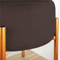 Kit 2 Puffs Iron Suede Cobre Marrom - 5