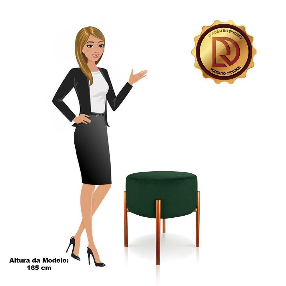 Kit 4 Puffs Iron Suede Cobre Verde - 6