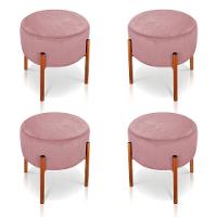 Kit 4 Puffs Iron Suede Cobre Rose - 1