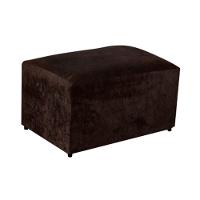 Puff Confortável Em Suede Maceio Finezzi Chocolate - 1