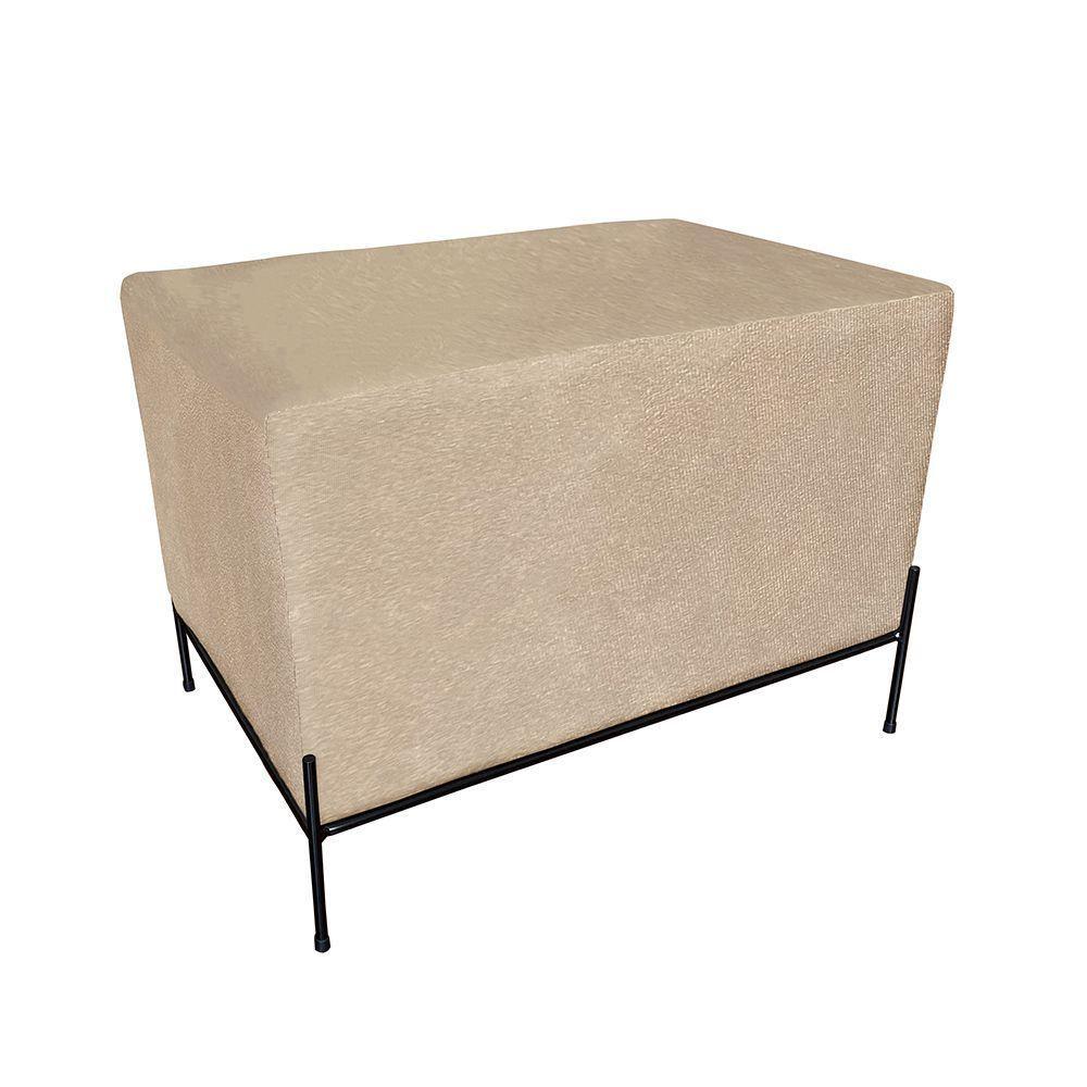 Puff Design Barcelona Preto E Bege - Cor: Preto - 1