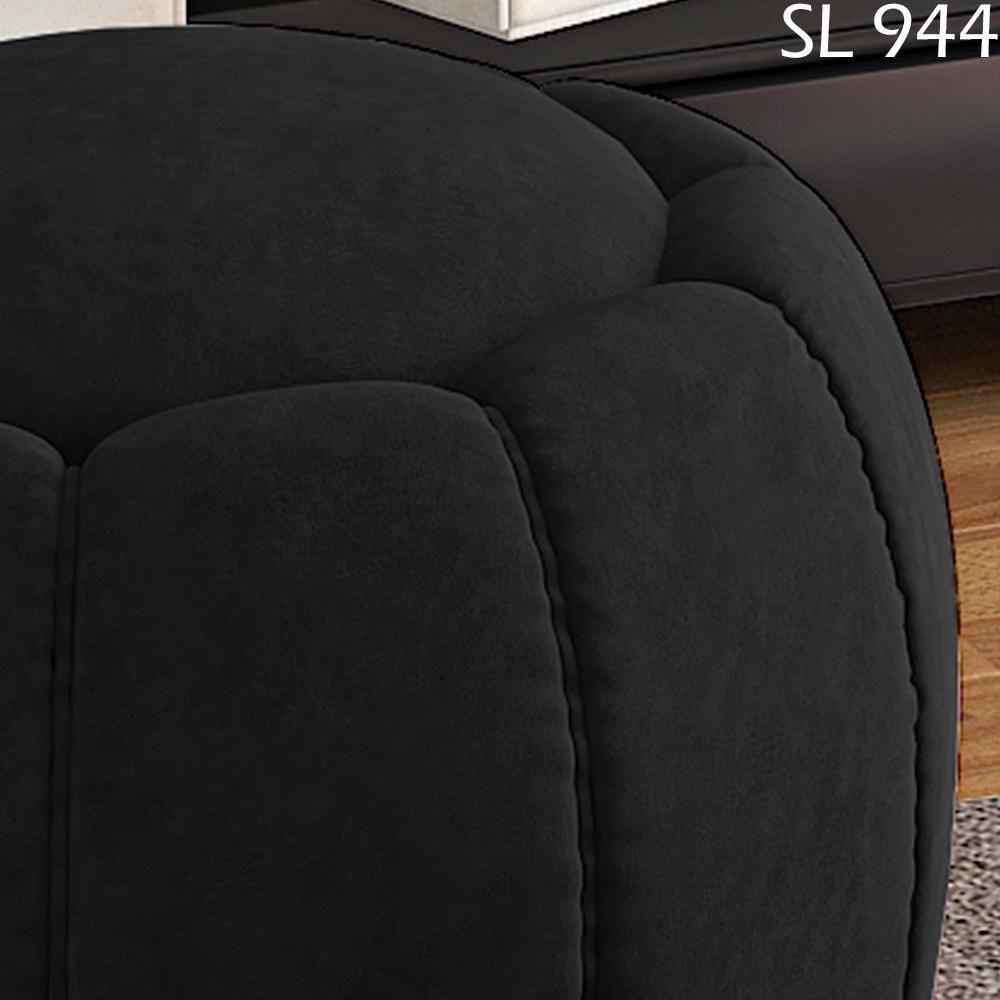 Puff Puf Para Sala Base Metal Tull Veludo Sl 944 Peer Sl 944 - 5