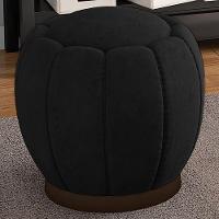 Puff Puf Para Sala Base Metal Tull Veludo Sl 944 Peer Sl 944