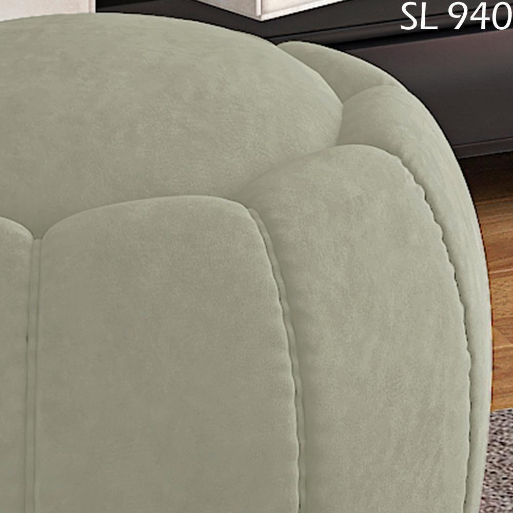 Puff Puf Para Sala Base Metal Tull Veludo Sl 940 Peer Sl 940 - 6