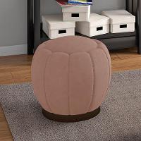 Puff Puf Para Sala Base Metal Tull Veludo Sl 949 Peer Sl 949 - 3