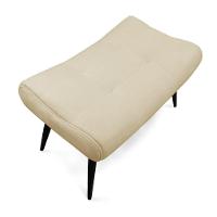 Puff Sher Suede Bege Pés Palito De Ferro - D'Rossi - 2