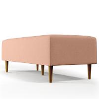 Kit 02 Puffs Bali W01 Pés Palito 120x50 Cm Linho Rosê - 7