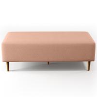 Kit 02 Puffs Bali W01 Pés Palito 120x50 Cm Linho Rosê - 10