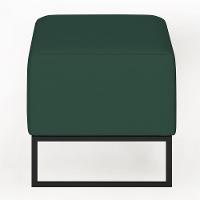 Kit 02 Puffs Cléo W01 Base Ferro 90 Cm Suede Verde Musgo - 2