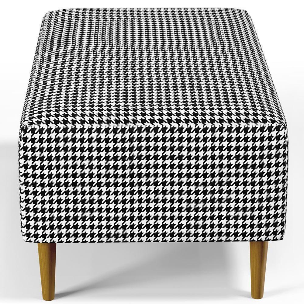 Kit 02 Puffs Cléo W01 Pés Palito 90 Cm Pied Poule - 2