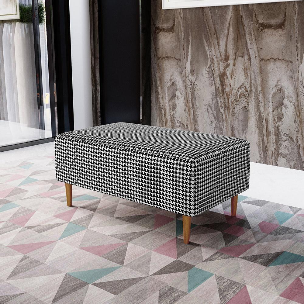 Kit 02 Puffs Cléo W01 Pés Palito 90 Cm Pied Poule - 8