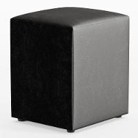 Kit 02 Puffs Quadrado L02 Couríssimo Preto - 3